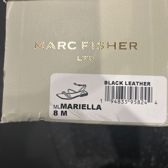 Marc Fisher Mariella Ankle Strap Flat Sandals - Picture 3 of 3